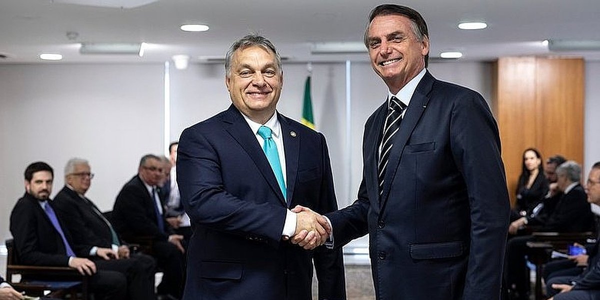 Jair Bolsonaro e Viktor Orban. Em comum, a orientação política e o uso político da epidemia - Foto: Palácio do Planalto