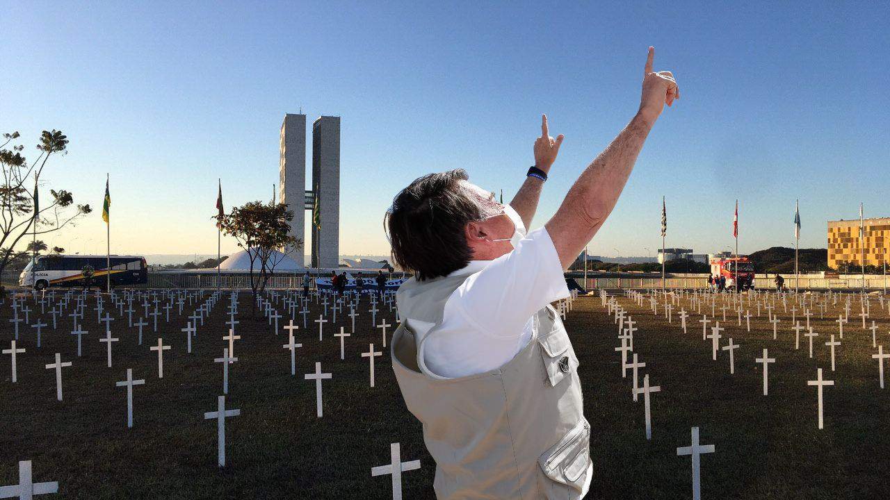 Brasil lidera as mortes diárias por Covid-19 com 1.290 óbitos em 03/06
