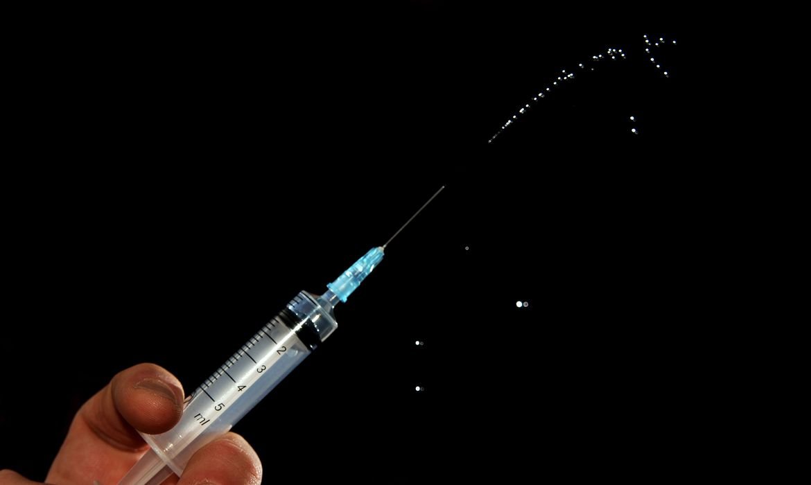 General view of a Medical syringe