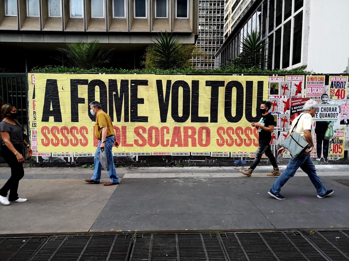 Com Bolsonaro, risco de fome bate recorde e alcança 36% das famílias brasileiras