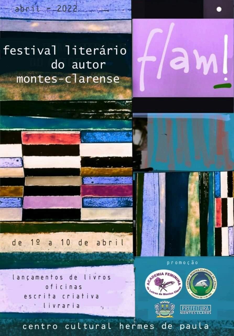 FLAM! – Festival Literário do Autor Montes-Clarense começa nesta sexta