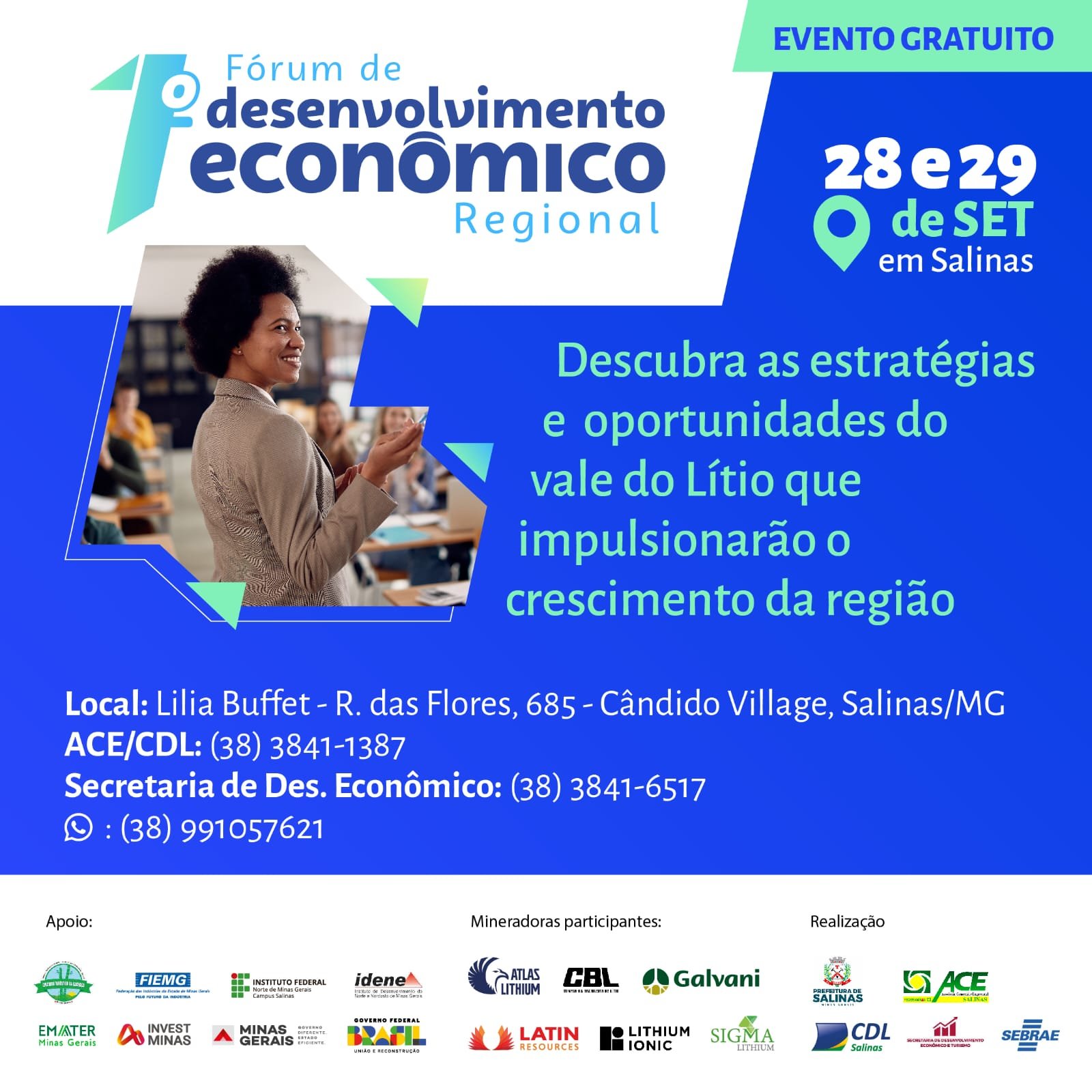 Sebrae realiza o 1º Fórum de Desenvolvimento Econômico Regional, em Salinas