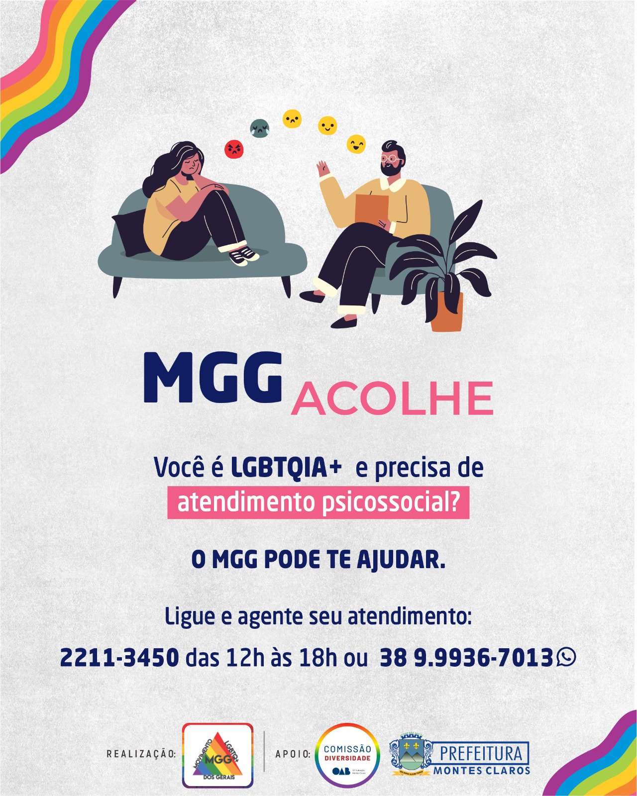 Montes Claros oferece atendimento psicológico gratuito à população LGBT+