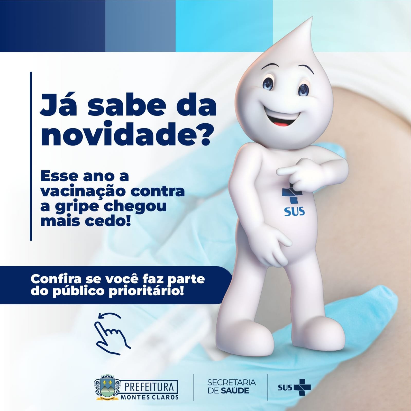 Vacina contra a gripe já está disponível em Montes Claros