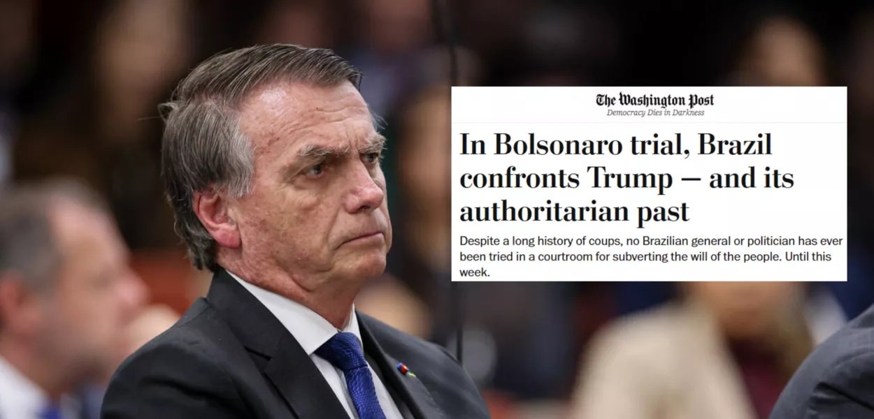 Imprensa internacional destaca julgamento de Bolsonaro