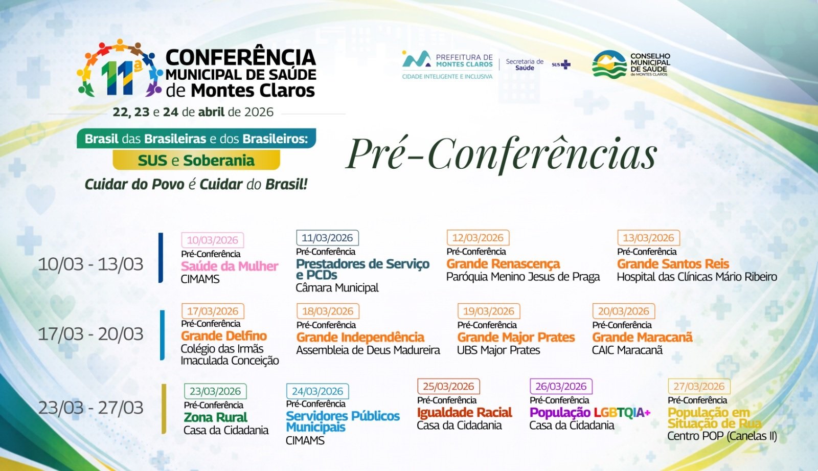 SAÚDE EM DEBATE – Abertas as Pré-Conferências Municipais de Saúde de Montes Claros