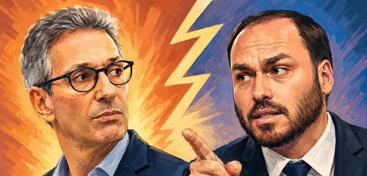 Carlos Bolsonaro denuncia “facada” de Zema e diz que não há “sujeito mais baixo” do que ele