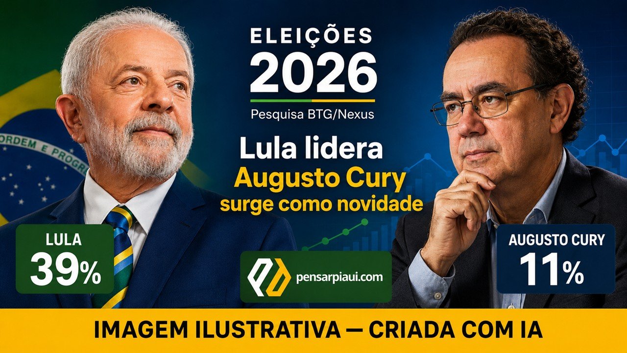 Sai nova pesquisa BTG/Nexus: Lula lidera e Cury assume a terceira posição, com 11%